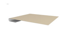 Планка завершающая 0,45 Drap TX RAL 1015 светлая слоновая кость (2м)