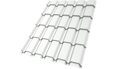 Профиль волновой "Квадро профи" ("Quadro Profi") v02 0,45 PE RAL 9003 сигнальный белый