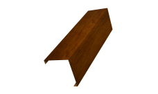 Декоративная накладка на столб универсальная угловая 62х55 для забора жалюзи Grand Line 0,45 Print Premium Golden Wood Intense FTC (2,5м)