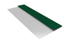 Планка стартовая Блок-Хаус новый Grand Line 0,5 Сатин с пленкой RAL 6005 зеленый мох (2м)