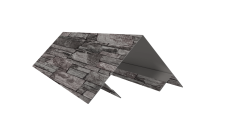 Планка угла внешнего составная верхняя Экобрус Grand Line 0,45 Print Elite Fine Stone TwinColor (2м)