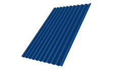 Профнастил С21R Grand Line 0,5 Satin RAL 5005 сигнальный синий