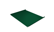 Фальц двойной стоячий Grand Line 0,45 Drap TX с пленкой на замках RAL 6005 зеленый мох