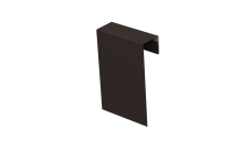 Соединительный профиль фибросайдинга 0,5 Satin с пленкой RR 32 темно-коричневый (2м)