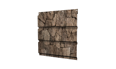 Софит металлический Grand Line центральная перфорация 0,45 Print Elite с пленкой King Stone TwinColor