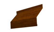 Ламель забора жалюзи Milan 0,45 Print-Double Premium Golden Wood Intense F