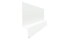 Планка начальная фальц Grand Line 0,45 PE-Double с пленкой RAL 9003 сигнальный белый (2м)