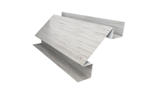 Планка угла внутреннего сложного Экобрус Grand Line 0,45 Print Elite Snow Wood TwinColor (3м)