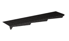 Примыкание резное левое Gerard сталь цвет 111 (1,2м)