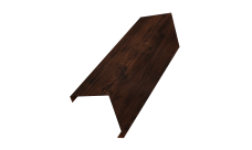 Декоративная накладка на столб универсальная угловая 62х55 для забора жалюзи Grand Line 0,45 Print Elite Cherry Wood TwinColor (3м)