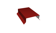 Парапетная крышка прямая 125мм 0,45 PE с пленкой RAL 3011 коричнево-красный (2м)