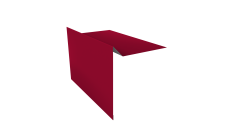 Планка ветровая для мягкой кровли 130х25х100 Grand Line 0,45 PE с пленкой RAL 3003 рубиново-красный (3м)