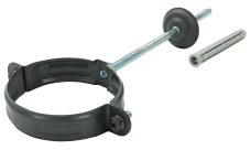 Хомут трубы Grand Line PU матовый 90 мм RAL 7024 мокрый асфальт