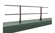 Ограждение кровельное для парапета на плоскую кровлю RAL 8017 (2,0х0,6м)