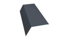 Планка карнизная 120х80 Grand Line 0,5 PurPro Matt 275 RAL 7024 мокрый асфальт (2м)