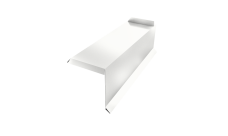 Планка торцевая сегментная 30мм Grand Line Правая 0,45 PE с пленкой RAL 9003 сигнальный белый