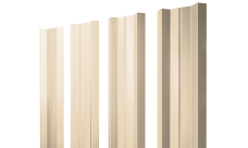 Штакетник М-образный A с прямым резом 0,45 Drap TX RAL 1015 светлая слоновая кость