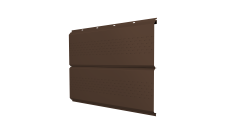 Софит ЭкоБрус new Grand Line c перфорацией 0,45 PE с пленкой RAL 8017 шоколад