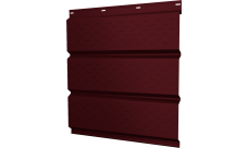 Софит металлический Классик v01 Grand Line полная перфорация 0,4 PE с пленкой RAL 3005 красное вино