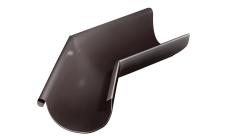 Угол желоба внешний GL PU 135 гр 150 мм RAL 8017 шоколад