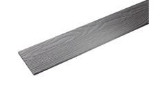 Фиброцементный сайдинг Фибратек Сибирская лиственница, доска доборная 3000x100x8мм серый, под покраску