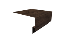 Планка околооконная сложная Блок-Хаус новый 200х75х27 Grand Line 0,45 Принт Элит Античный дуб TwinColor (2м)