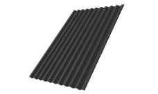 Профнастил С21R Grand Line 0,5 PurPro Matt 275 с пленкой RAL 7016 антрацитово-серый