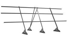 Ограждение кровельное на фальц Grand Line 1,2х3 RAL 9006