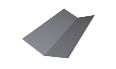 Планка ендовы нижней 300х300 0,45 Drap RAL 7004 сигнальный серый (2м)