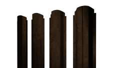 Штакетник П-образный A фигурный Grand Line 0,45 Print Premium Antique Wood TwinColor