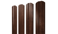 Штакетник Твин фигурный Grand Line 0,45 Принт Элит Cherry Wood ТвинColor