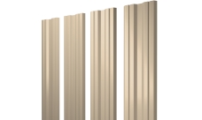 Штакетник Твин с прямым резом Grand Line 0,45 PE RAL 1015 светлая слоновая кость