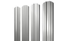 Штакетник Twin фигурный Grand Line 0,45 Drap TX RAL 7047 телегрей 4