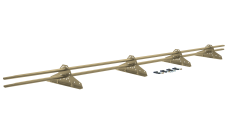 Снегозадержатель трубчатый Grand Line RAL 1014 3м