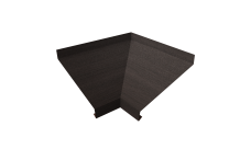 Угол отлива внутренний 250 Grand Line 0,45 Print Elite с пленкой Coffee Wood TwinColor