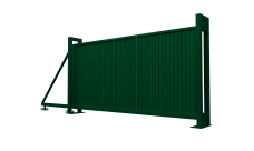 Ворота откатные Estet 2,0х4,5 RAL 6005