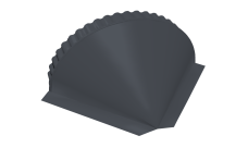 Заглушка конусная Grand Line 0,5 PurPro RAL 7024 мокрый асфальт