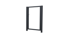 Калитка Жалюзи 2,0х1 RAL 7024 без заполнения