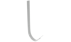 Крюк длинный Grand Line ПУ 125мм RAL 9003 сигнальный белый