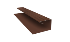 Планка П-образная завершающая сложная (КД) 0,45 Print Elite Choco Wood TwinColor (2м)