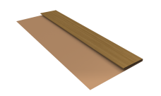 Планка стартовая Блок-Хаус новый Grand Line 0,45 Принт Элит Медовое дерево TwinColor (2м)