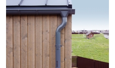 Угол желоба внутренний Grand Line PU 90 гр 150 мм RAL 7024 мокрый асфальт