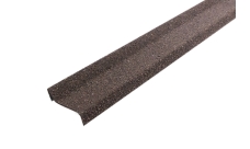 Планка примыкания Grand Line c базальтовой крошкой для мягкой кровли роки коричневый 1,25м